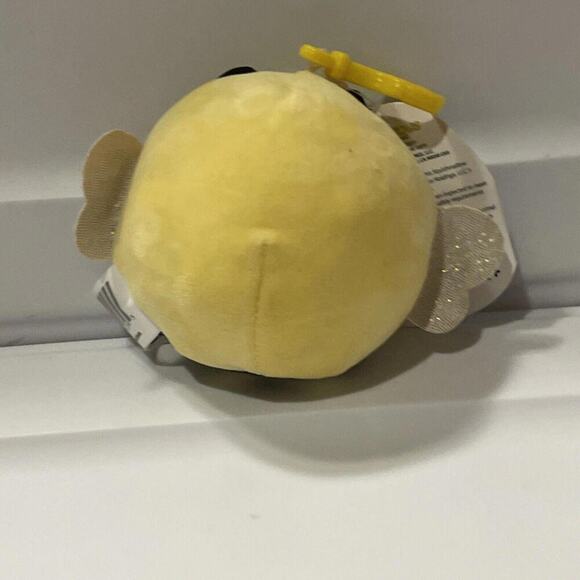 3.5” Clip on Sunny The Bee Eye Lashes Squishmallow Plush Toy Bumble Honey Bee - Picture 2 of 3